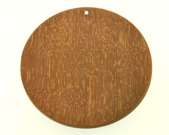 Redondo madeira massaranduba 1 furo - 6.3 cm (un) FB-479